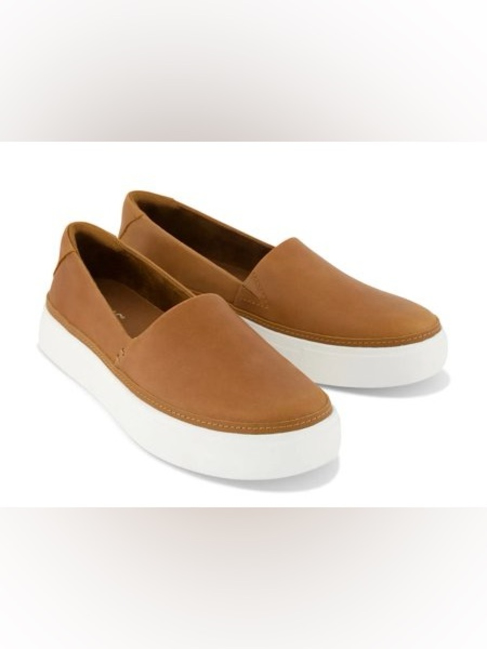 Tommy Hilfiger Tan Slip-On Mules with White Platform Sole